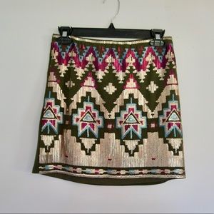 Tribal sequin skirt